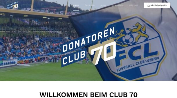 Club 70 startet mit neuem Webauftritt
